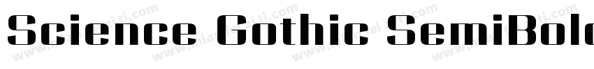 Science Gothic SemiBold字体转换
